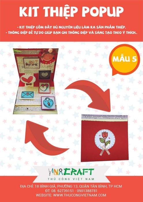 Kit thiệp popup mẫu 5